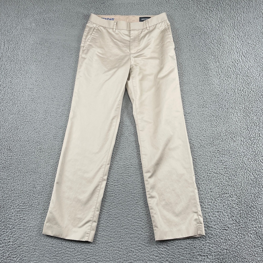 Bonobos Chino Pants Mens 29/30 Khaki Wednesday 100% Cotton Straight Leg Casual